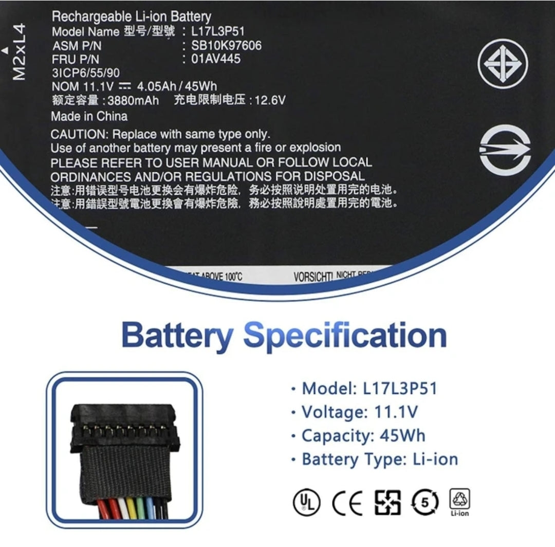 LENOVO 01AV447 – 01AV447 Original Laptop Notebook Battery (1 Yr Warranty)