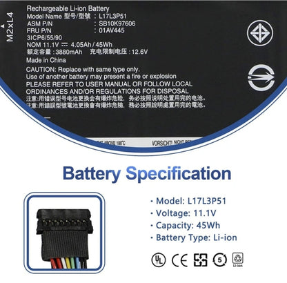 LENOVO 01AV447 – 01AV447 Original Laptop Notebook Battery (1 Yr Warranty)