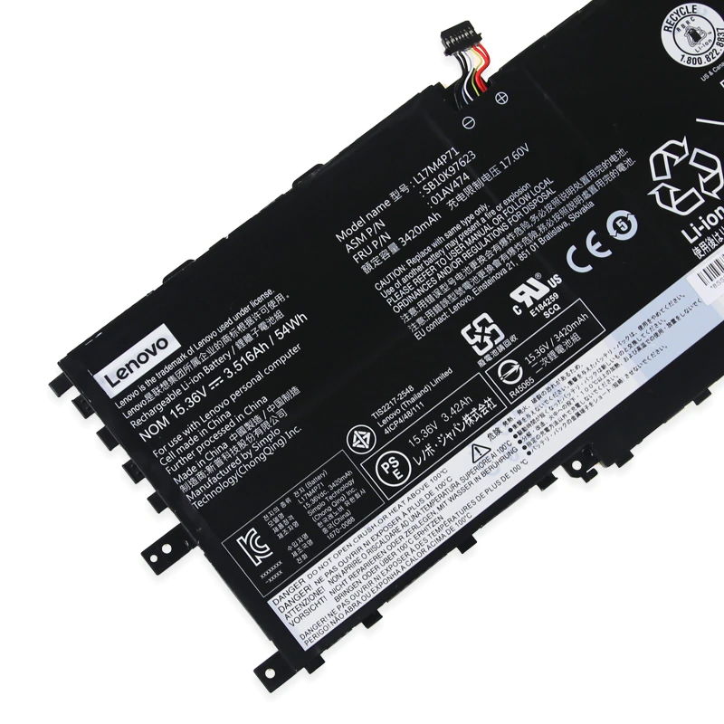 LENOVO ThinkPad X1 Yoga 2018 - L17C4P71 Original Laptop Notebook Battery (1 Yr Warranty)