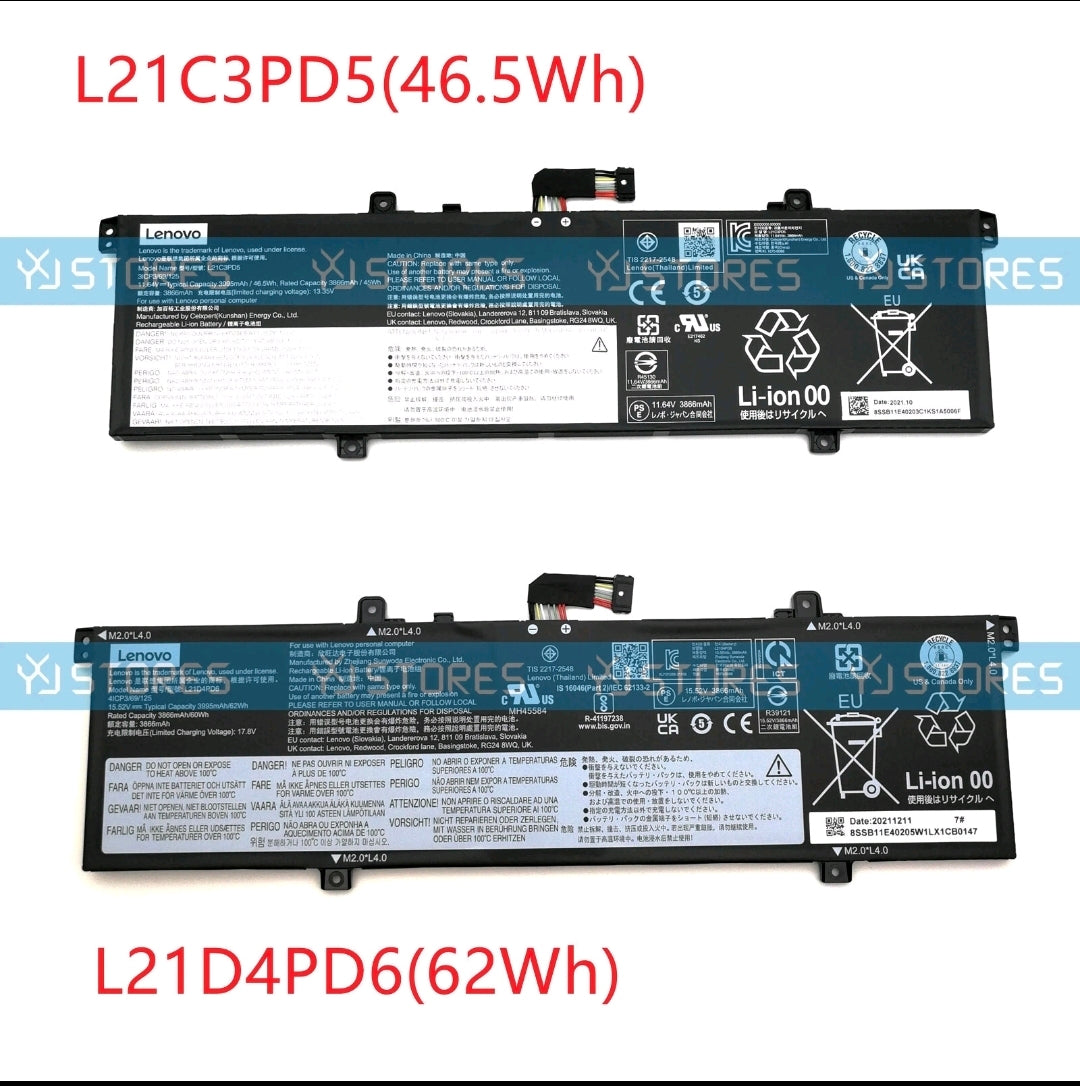 LENOVO L21D3PD5 - L21M3PD5 Original Laptop Notebook Battery (1 Yr Warranty)