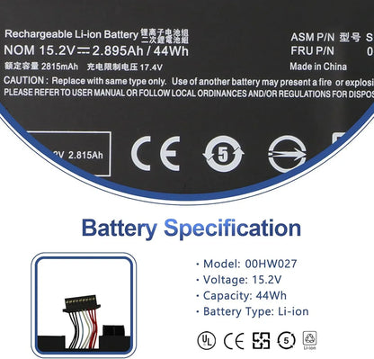 LENOVO 00HW027 – 00HW027 Original Laptop Notebook Battery (1 Yr Warranty)
