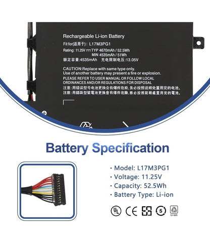 LENOVO L17C3PG1 – L17C3PG2 Original Laptop Notebook Battery (1 Yr Warranty)
