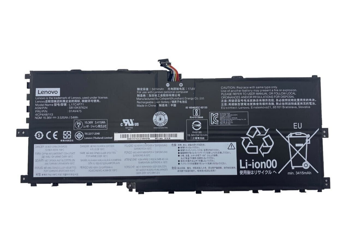 LENOVO ThinkPad X1 Yoga 2018 - L17C4P71 Original Laptop Notebook Battery (1 Yr Warranty)