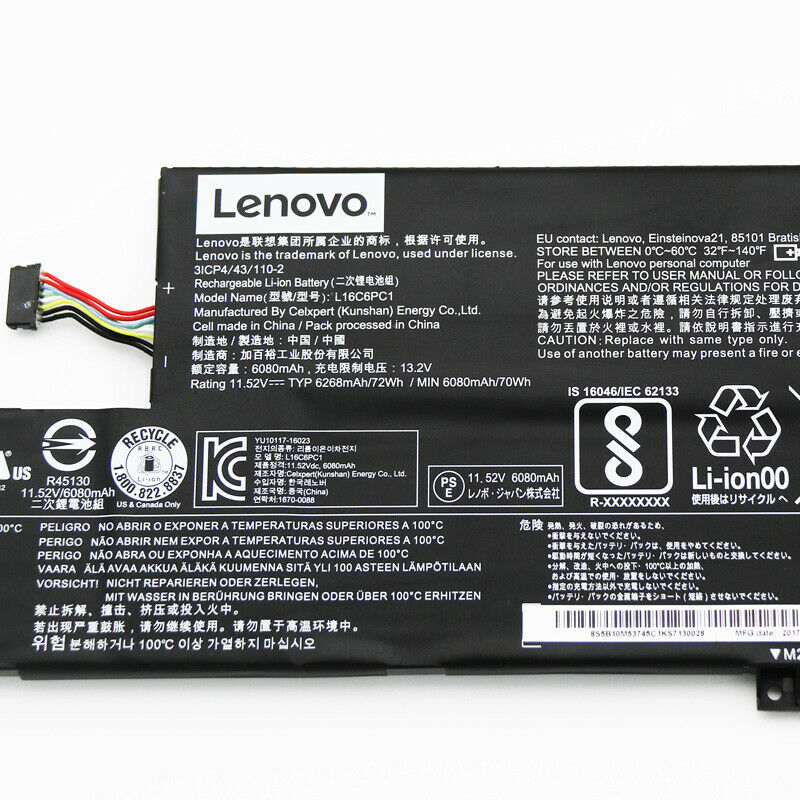 LENOVO Yoga 720 - L16M6PC1 Original Laptop Notebook Battery (1 Yr Warranty)