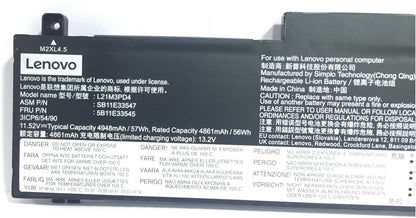 LENOVO 5B11E33545 - L21M3PD4 Original Laptop Notebook Battery (1 Yr Warranty)