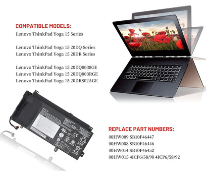 LENOVO 00HW014 - 00HW015 Original  Laptop Notebook Battery (1 Yr Warranty)