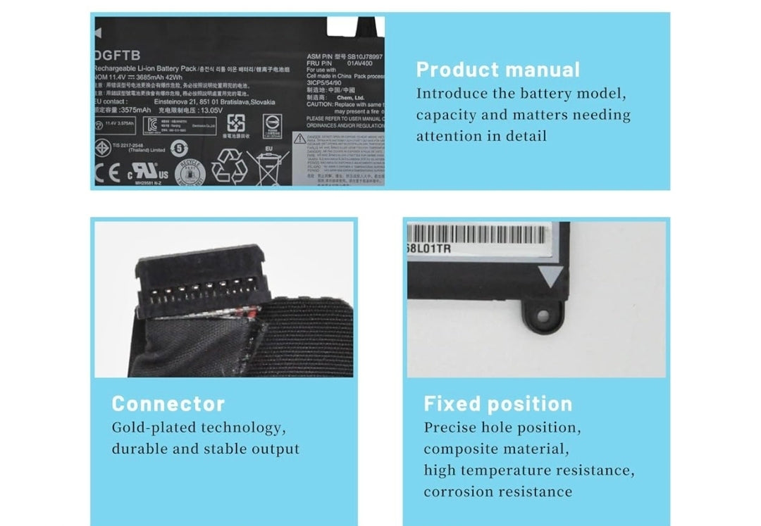 LENOVO ThinkPad S2 - 01AV435 Original Laptop Notebook Battery (1 Yr Warranty)