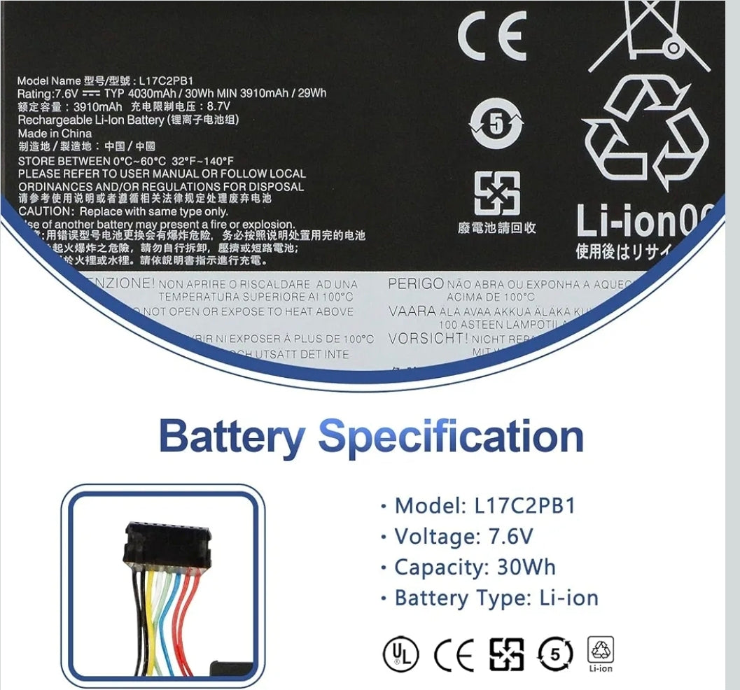 LENOVO V330 - L17L2PB2 Original Laptop Notebook Battery (1 Yr Warranty)