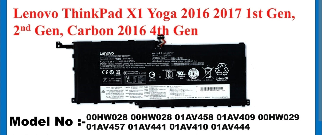 LENOVO 4ICP4/48/123 - 00HW028 Original Laptop Notebook Battery (1 Yr Warranty)