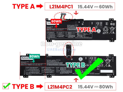 LENOVO L21B4PC0 – L21B4PC0 Original Laptop Notebook Battery (1 Yr Warranty)