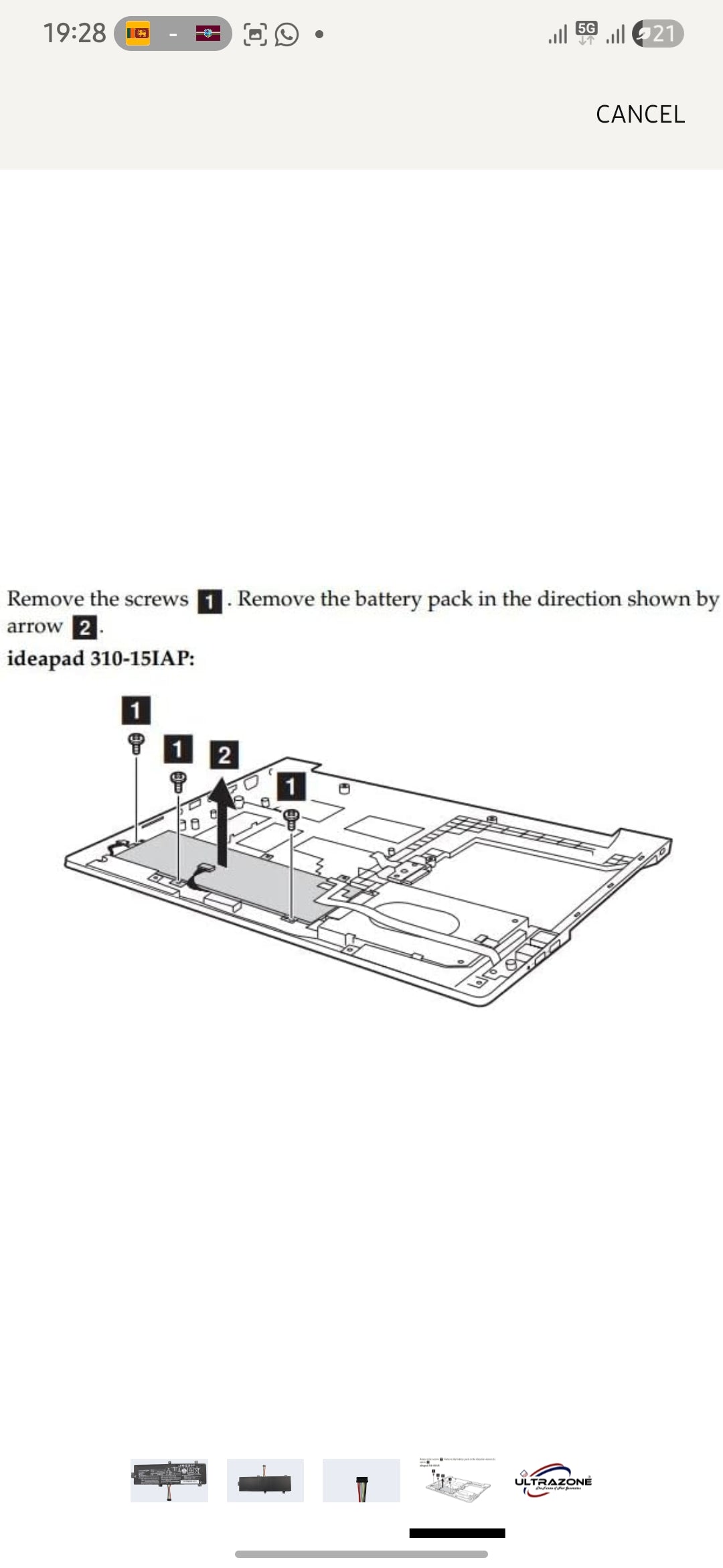 LENOVO IdeaPad 310 - L15C2PB7 Original Laptop Notebook Battery (1 Yr Warranty)