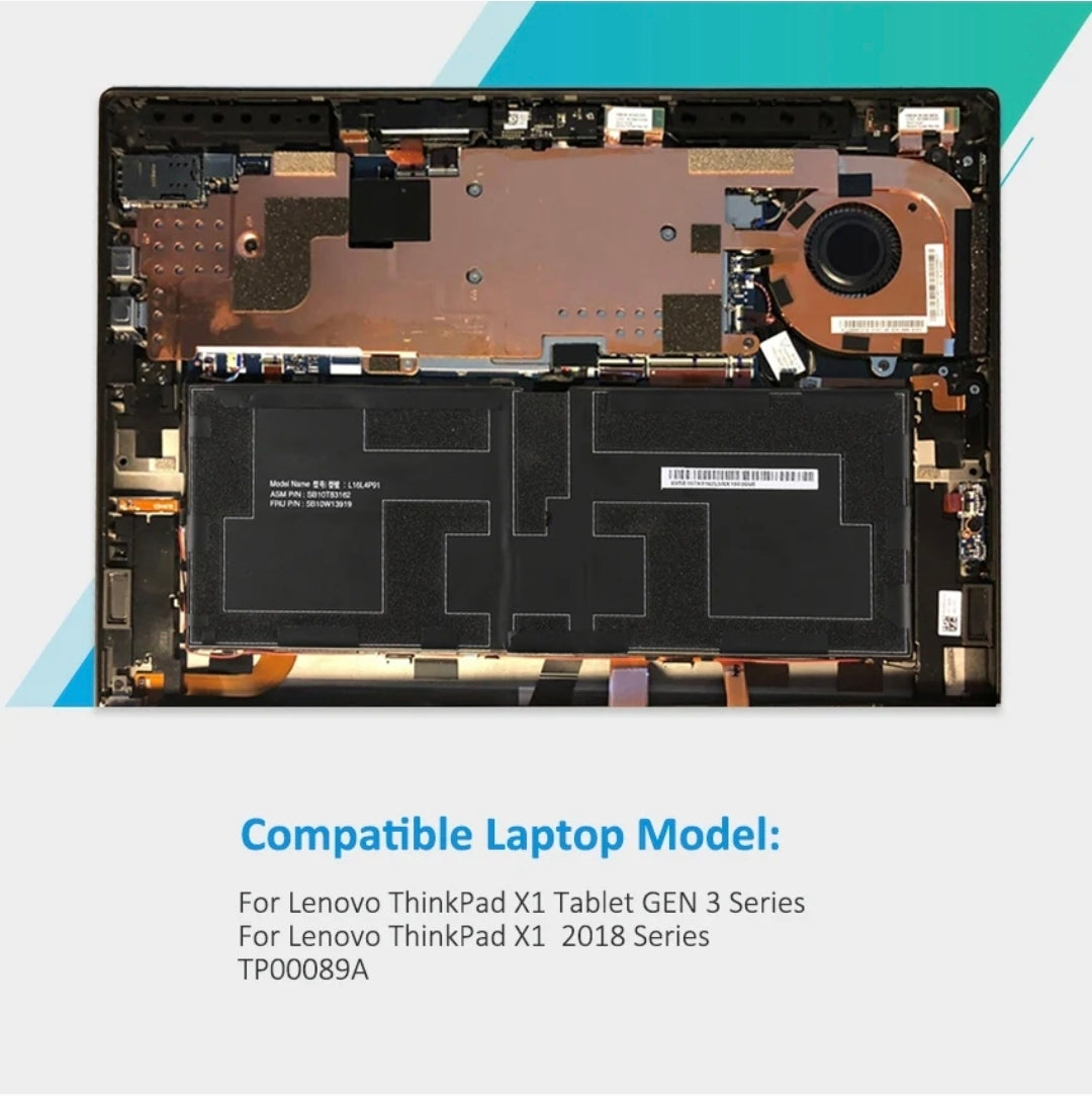 LENOVO ThinkPad X1 Tablet 3rd Gen - L16L4P91 Original Laptop Notebook Battery (1 Yr Warranty)