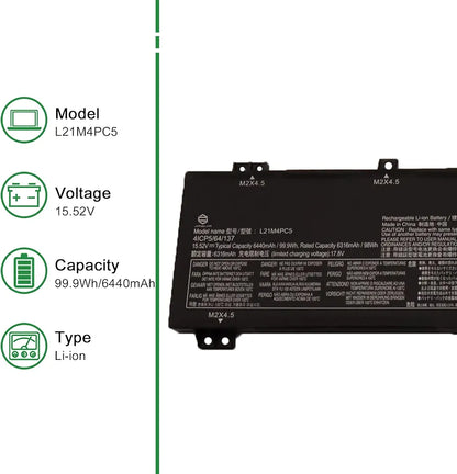 LENOVO L21C4PC5 - L21M4PC5 Original Laptop Notebook Battery (1 Yr Warranty)