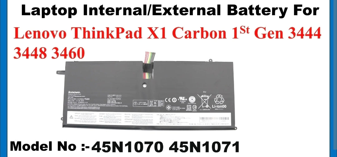 LENOVO ThinkPad X1 Carbon - 45N1070 Original Laptop Notebook Battery (1 Yr Warranty)