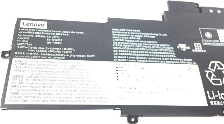 LENOVO 5B11F28681 - L21M3P70 Original Laptop Notebook Battery (1 Yr Warranty)