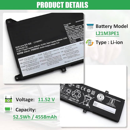 LENOVO L21C3PE2 - L21M3PE2 Original Laptop Notebook Battery (1 Yr Warranty)