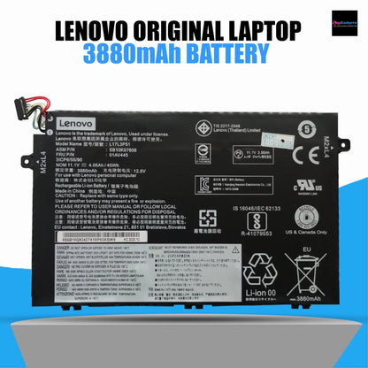 LENOVO ThinkPad E480 - L17L3P51 Original Laptop Notebook Battery (1 Yr Warranty)
