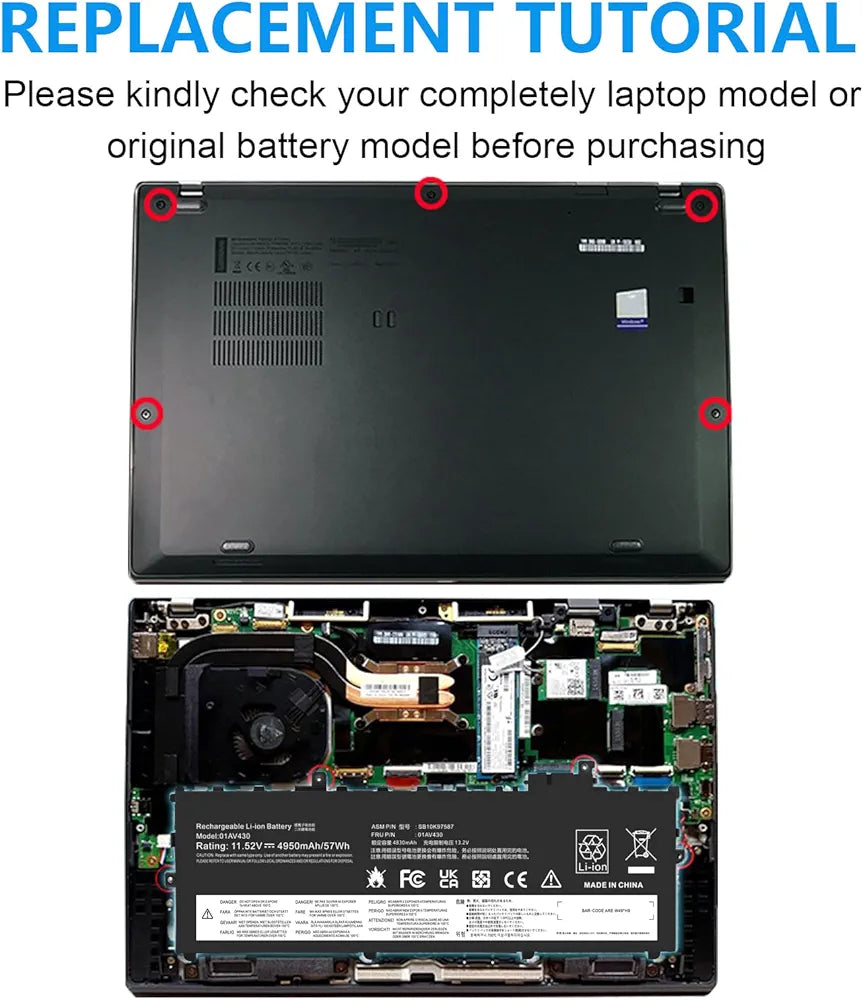 LENOVO ThinkPad X1 Carbon 2017 - 01AV429 Original Laptop Notebook Battery (1 Yr Warranty)