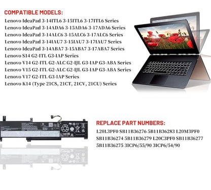 LENOVO L20L2PF0 - L20M2PF0 Original Laptop Notebook Battery (1 Yr Warranty)