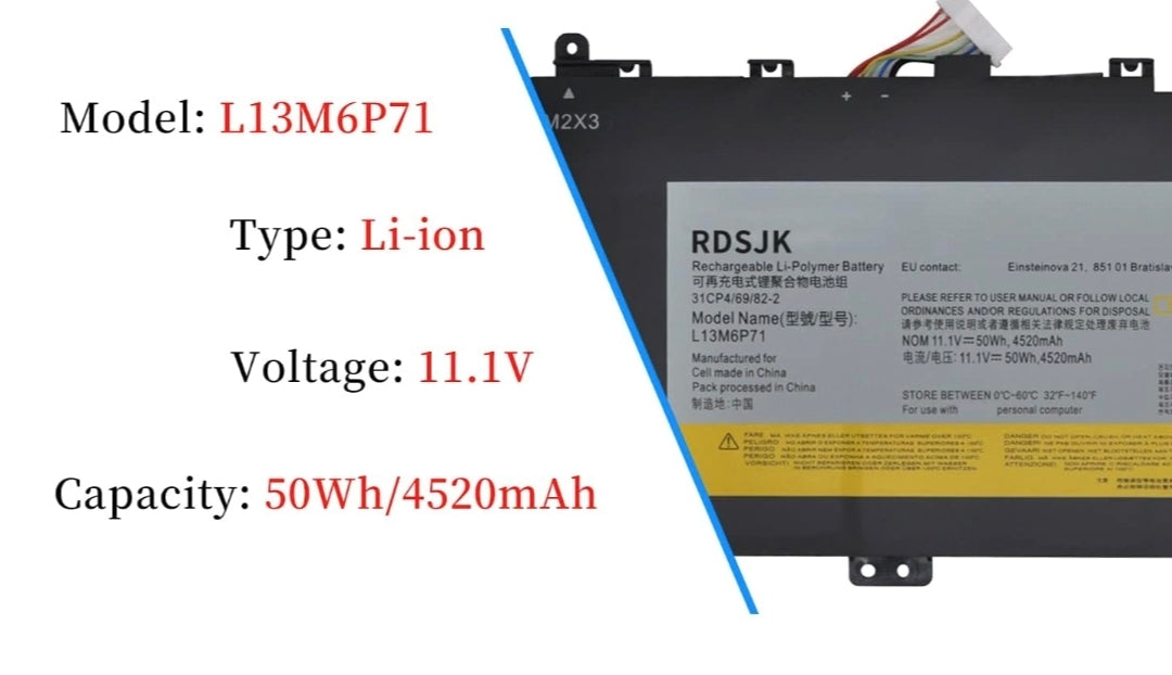 LENOVO L13M6P71 – L13M6P71 Original Laptop Notebook Battery (1 Yr Warranty)