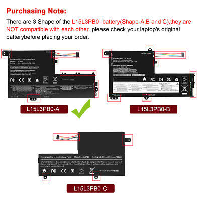 LENOVO Flex 4 - L15L3PB0 Original Laptop Notebook Battery (1 Yr Warranty)