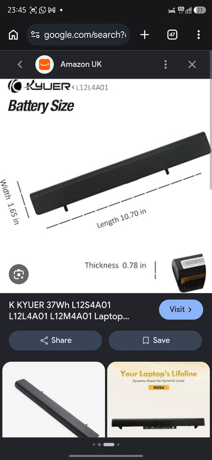 LENOVO Flex 15 - L12M4F01 Original Laptop Notebook Battery (1 Yr Warranty)