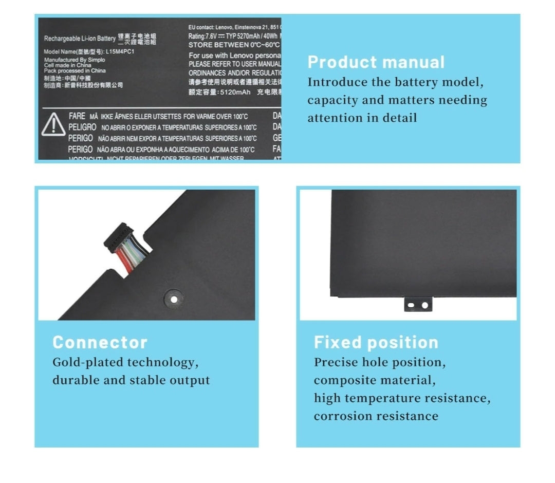 LENOVO L15L4PC1 - L15M4PC1 Original Laptop Notebook Battery (1 Yr Warranty)