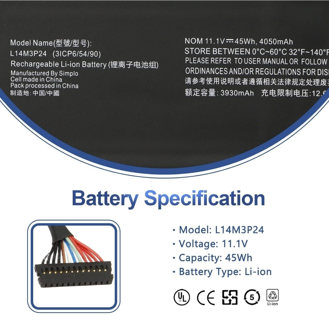 LENOVO L14M3P24 – L14M3P24 Original Laptop Notebook Battery (1 Yr Warranty)