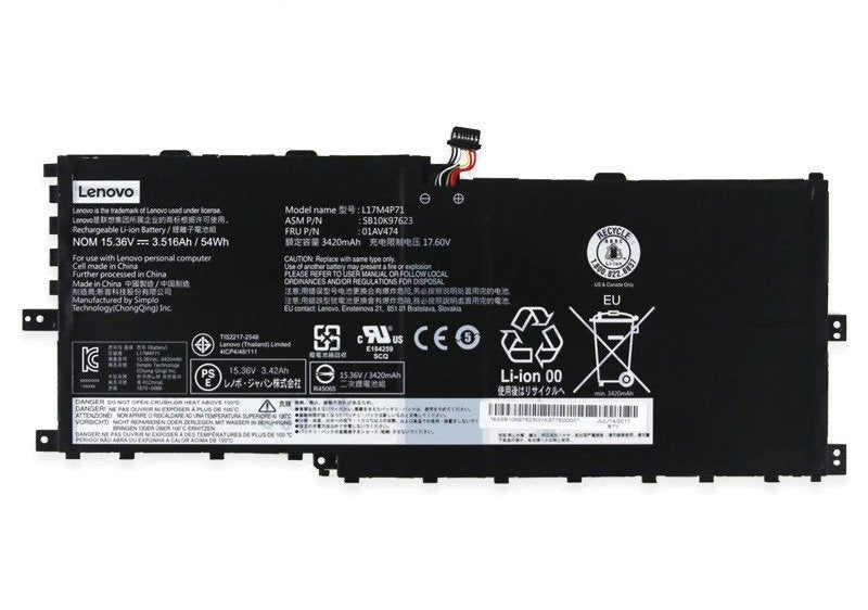 LENOVO ThinkPad X1 Yoga 2018 - L17C4P71 Original Laptop Notebook Battery (1 Yr Warranty)