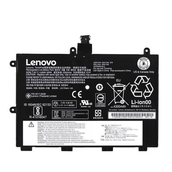 LENOVO 01AV404 - 45N1750 Original Laptop Notebook Battery (1 Yr Warranty)