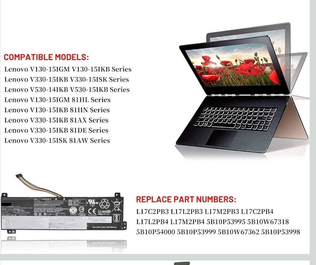 LENOVO V130 - L17L2PB4 Original Laptop Notebook Battery (1 Yr Warranty)