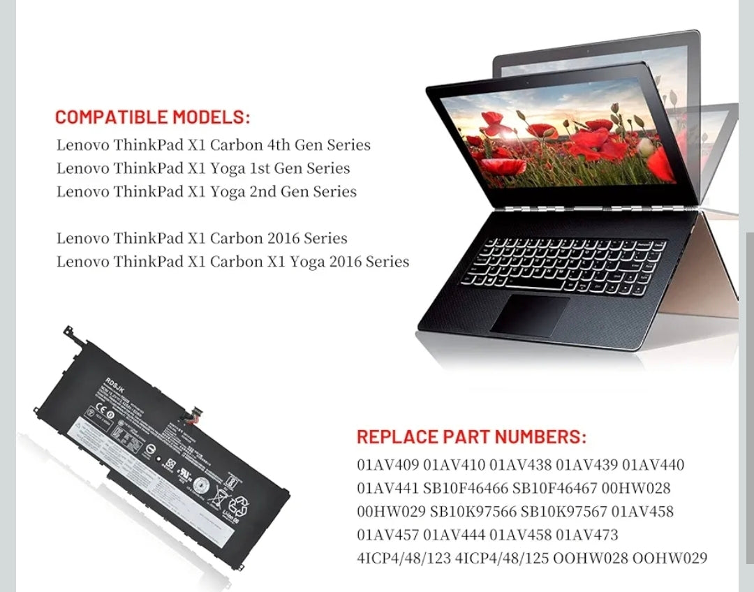 LENOVO 4ICP4/48/123 - 00HW028 Original Laptop Notebook Battery (1 Yr Warranty)