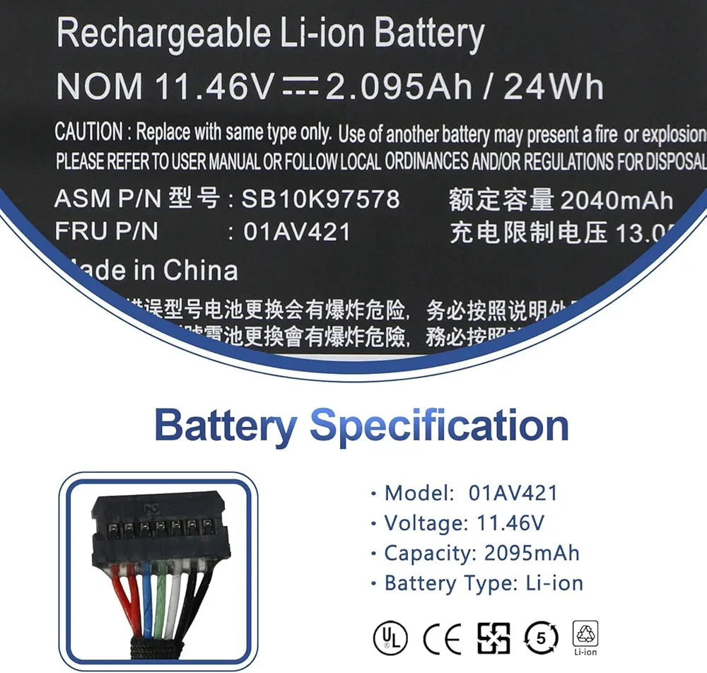 LENOVO 01AV420 – 01AV420 Original Laptop Notebook Battery (1 Yr Warranty)