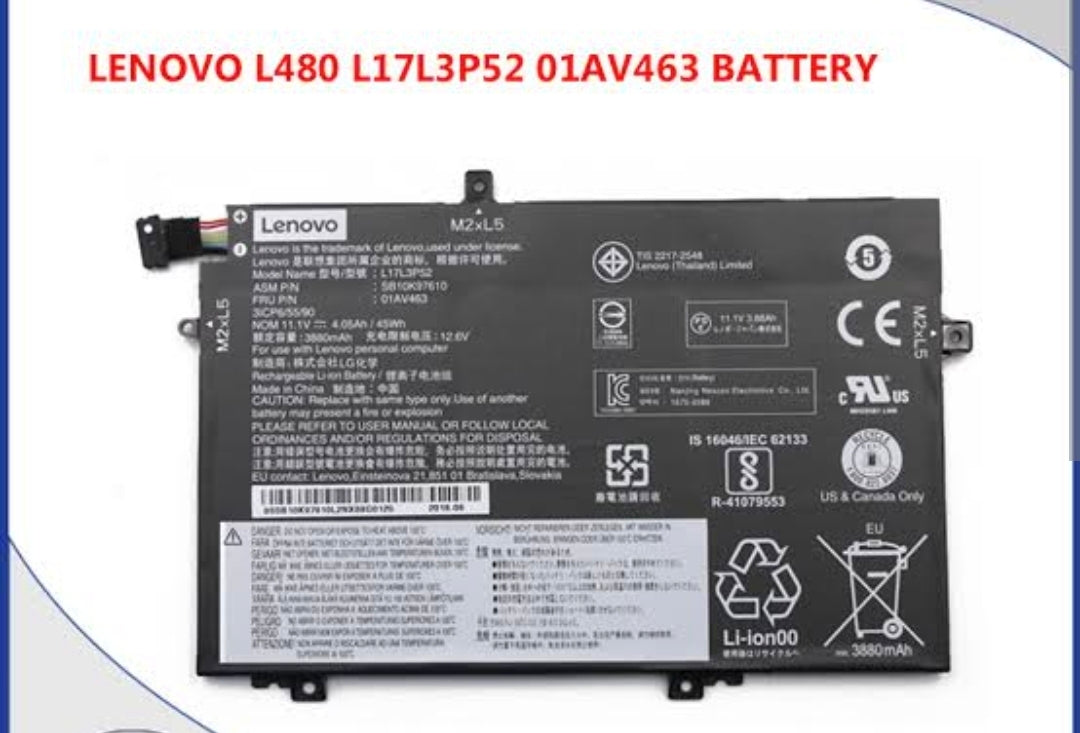 LENOVO L17M3P53 – L17M3P53 Original Laptop Notebook Battery (1 Yr Warranty)