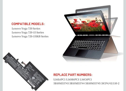 LENOVO Yoga 720 - L16M6PC1 Original Laptop Notebook Battery (1 Yr Warranty)