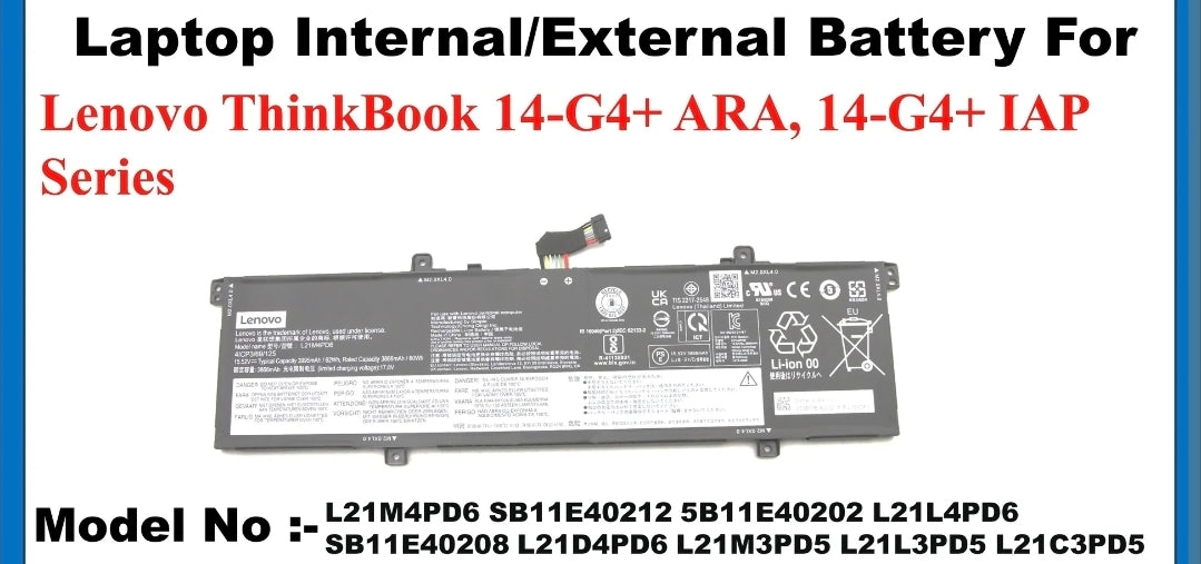 LENOVO L21D3PD5 - L21M3PD5 Original Laptop Notebook Battery (1 Yr Warranty)
