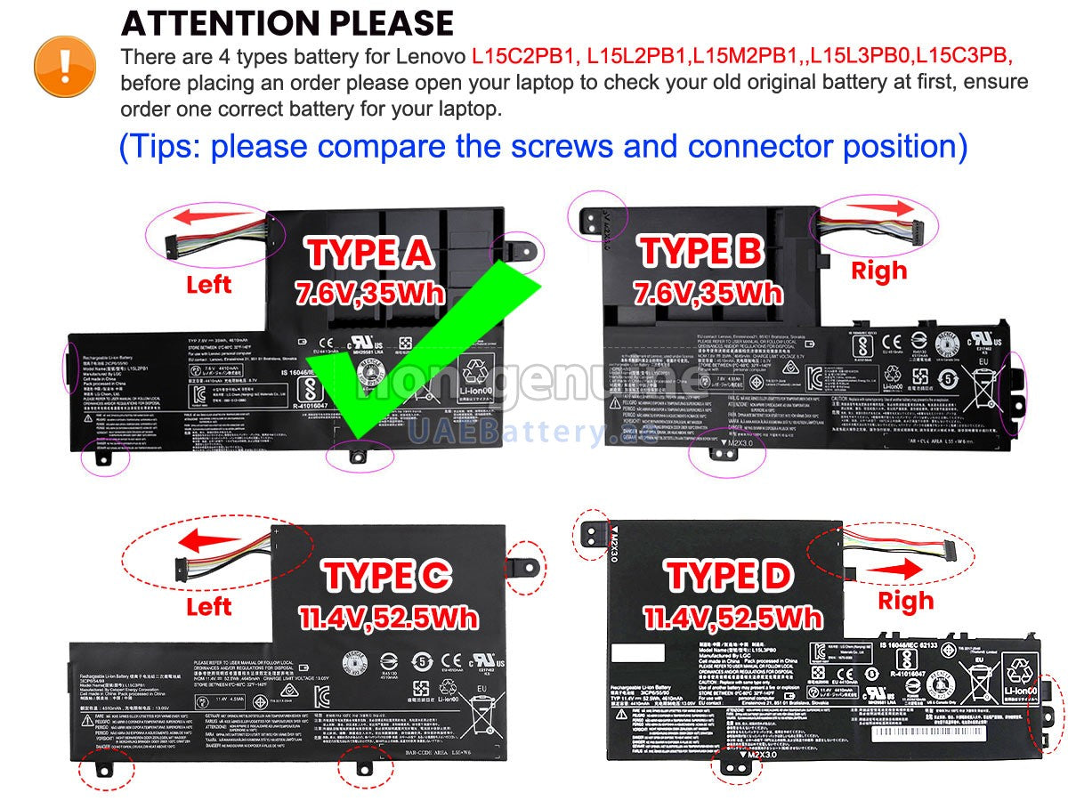 LENOVO L15C2PB1 – L15C2PB1 Original Laptop Notebook Battery (1 Yr Warranty)