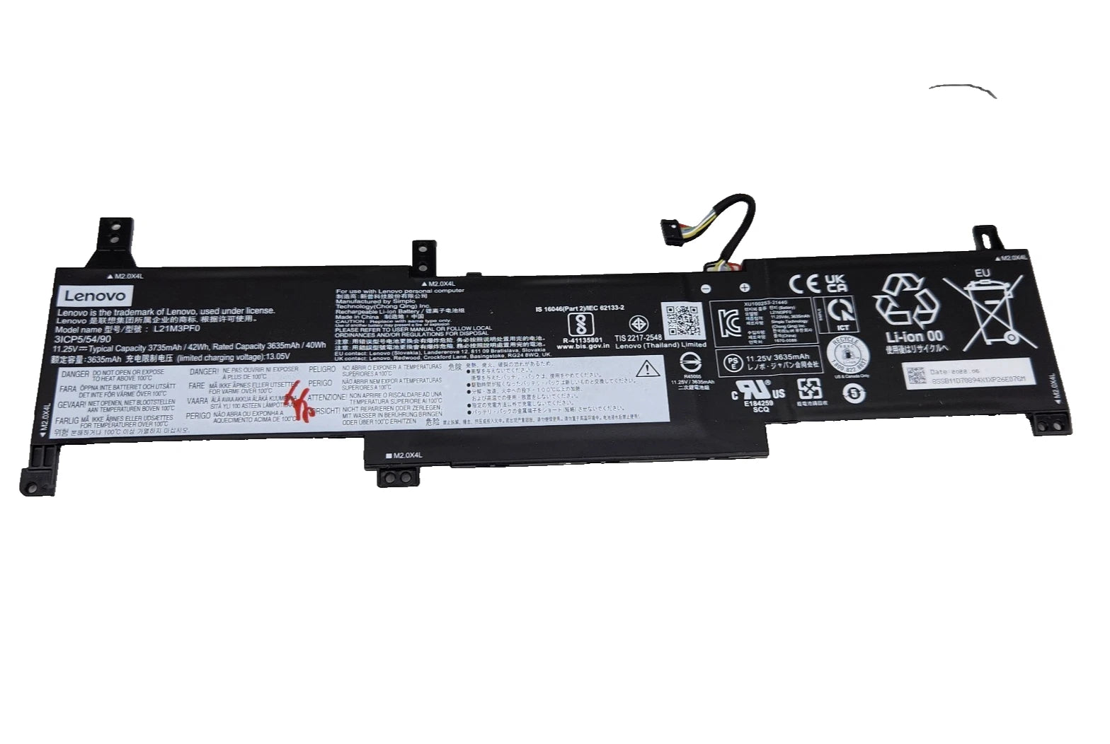 LENOVO IdeaPad 1 14ALC7 - L21M3PF0 Genuine Original Laptop Notebook Battery