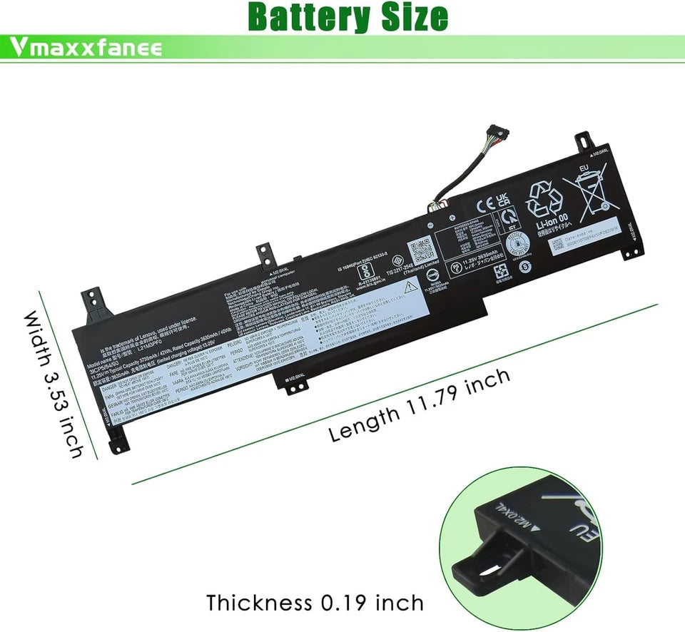 LENOVO IdeaPad 1 15AMN7 - L21M3PF0 Genuine Original Laptop Notebook Battery