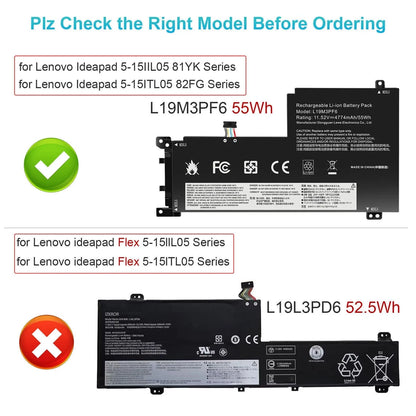 LENOVO L19C3PF5 - L19C3PF5 Original  Laptop Notebook Battery