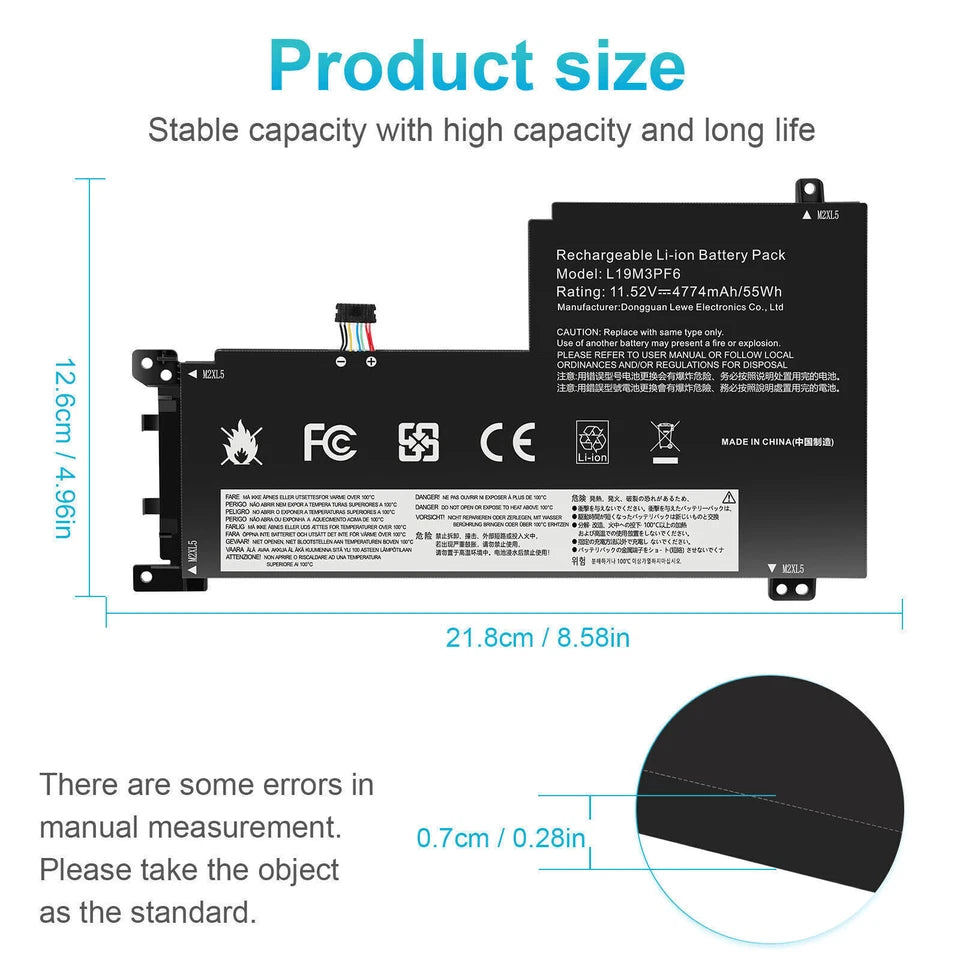 LENOVO 5B10W86959 SB10W86951 SB10W86938 5B10W86947 - L19C3PF5 Genuine Original  Laptop Notebook Battery