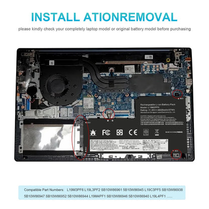 LENOVO L19C3PF5 - L19C3PF5 Original  Laptop Notebook Battery
