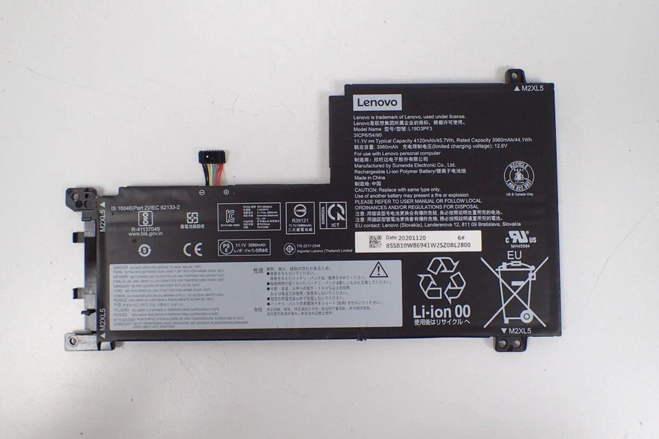 LENOVO 5B10W86959 SB10W86951 SB10W86938 5B10W86947 - L19C3PF5 Genuine Original  Laptop Notebook Battery